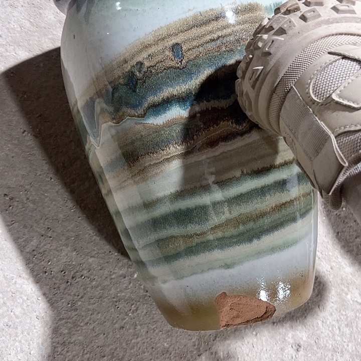 紫砂口径21高度31一只瑕疵