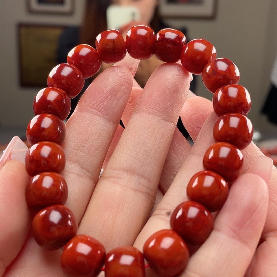 南红玛瑙手串未镶嵌