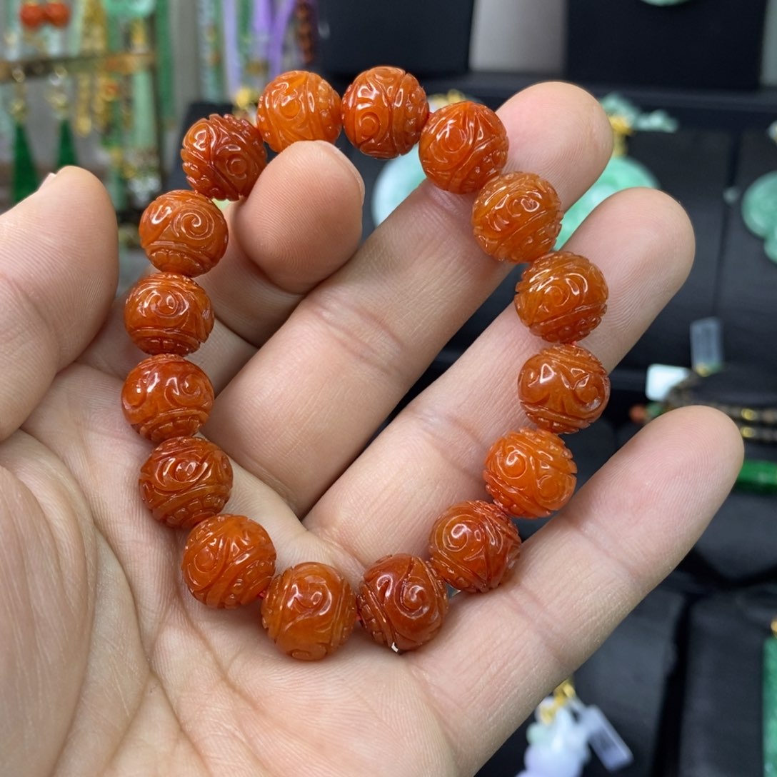 颈饰未镶嵌翡翠手链