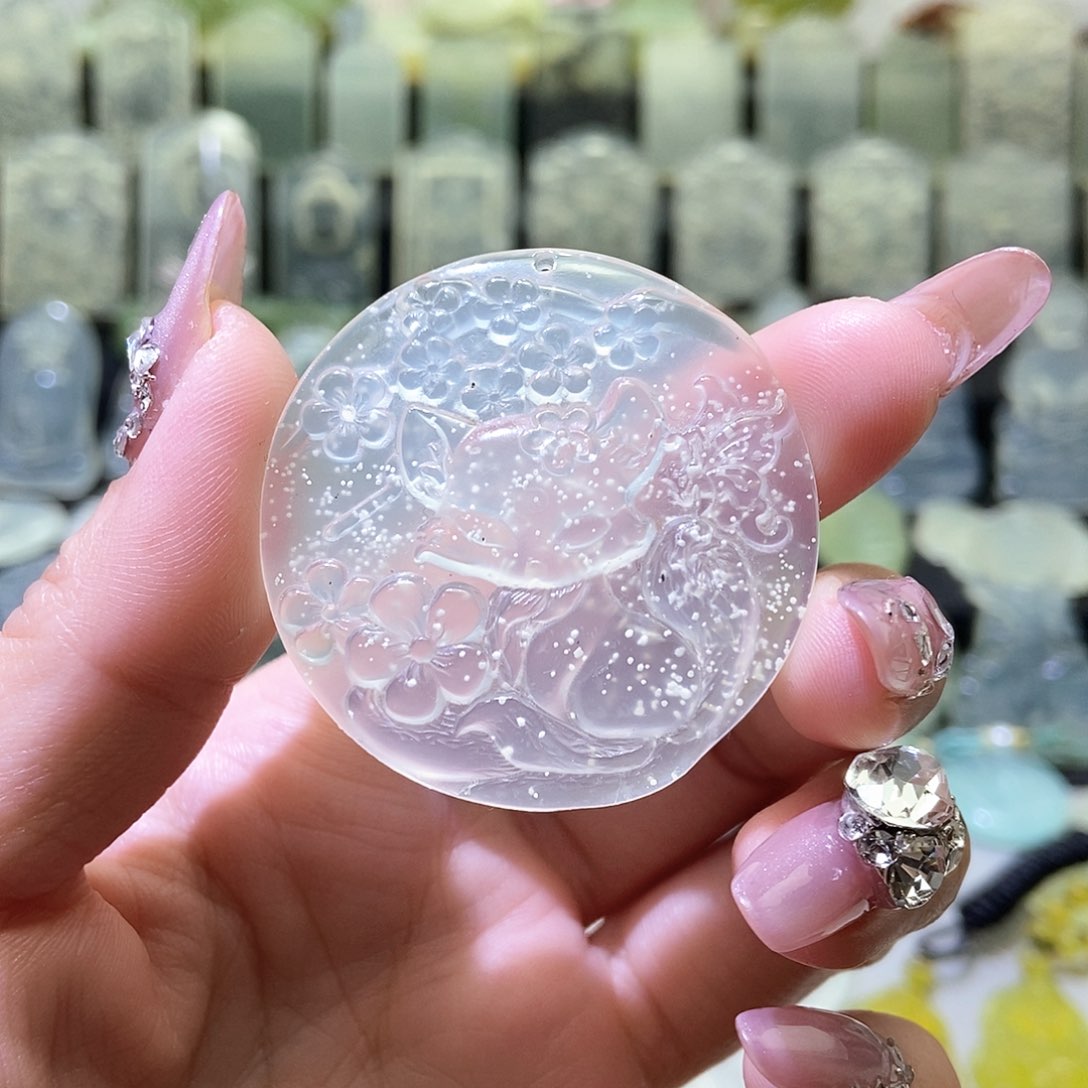 岫玉吊坠未镶嵌吊坠