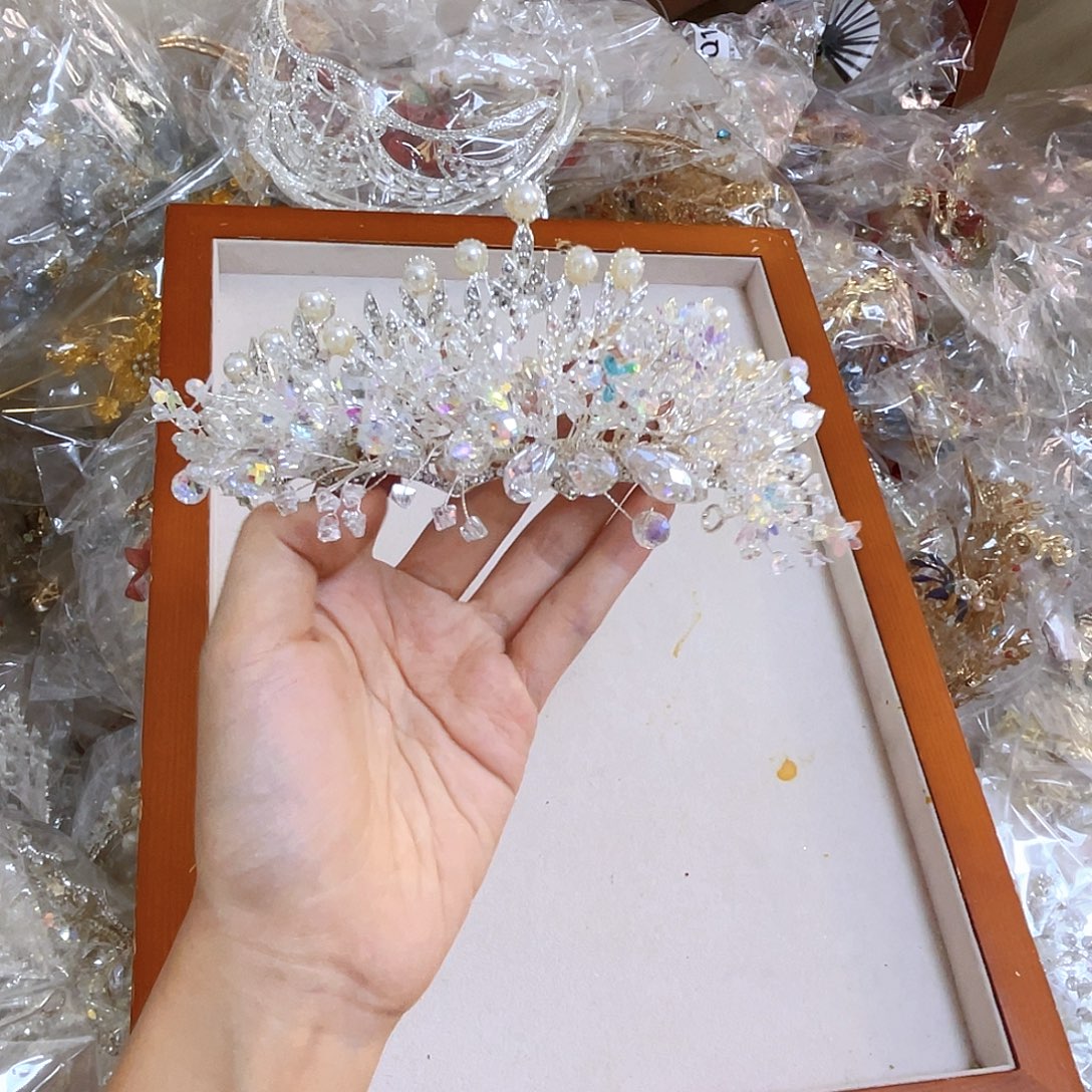 混合材质新娘头饰不退不换不售后默认瑕疵