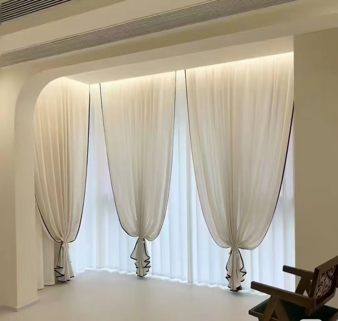 亚麻百搭款高端窗纱