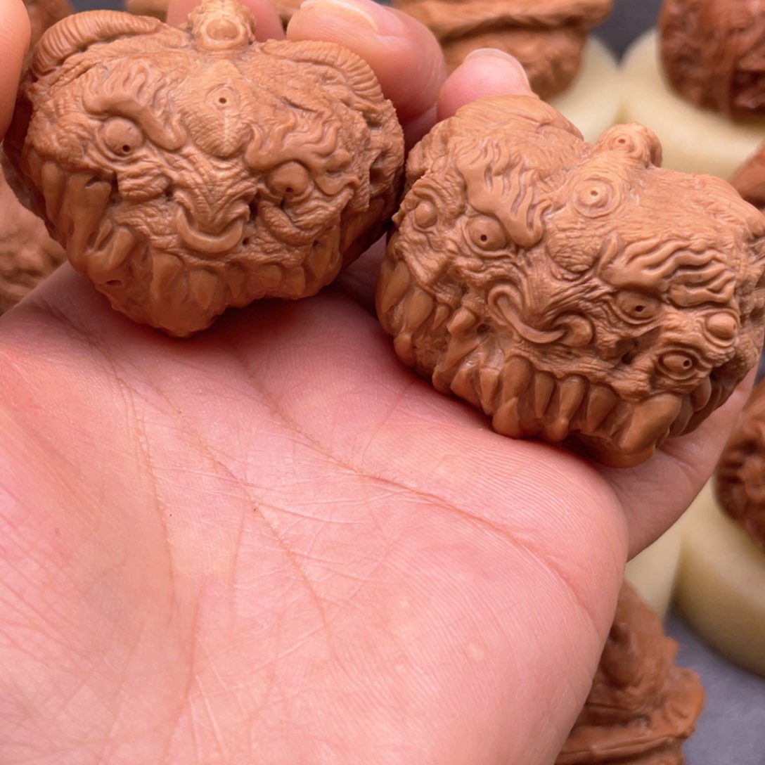 核桃手串/手链怒**笑饕餮吞鬼