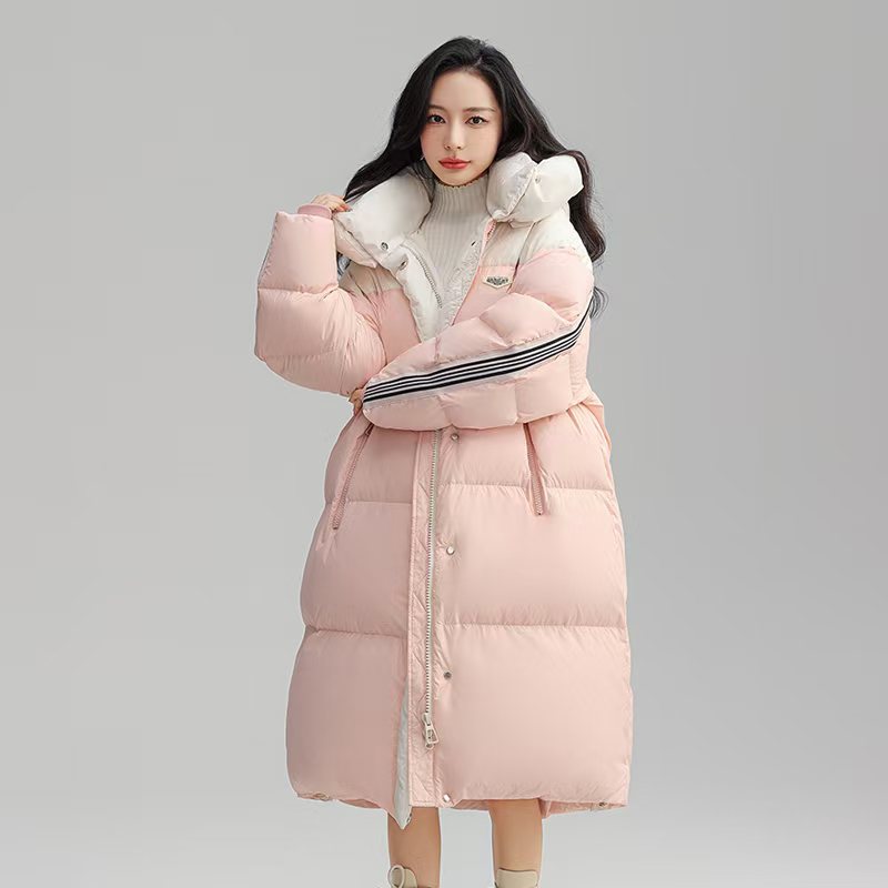 冬季新品羽绒服女款韩版加厚潮流时尚长款保暖羽绒外套