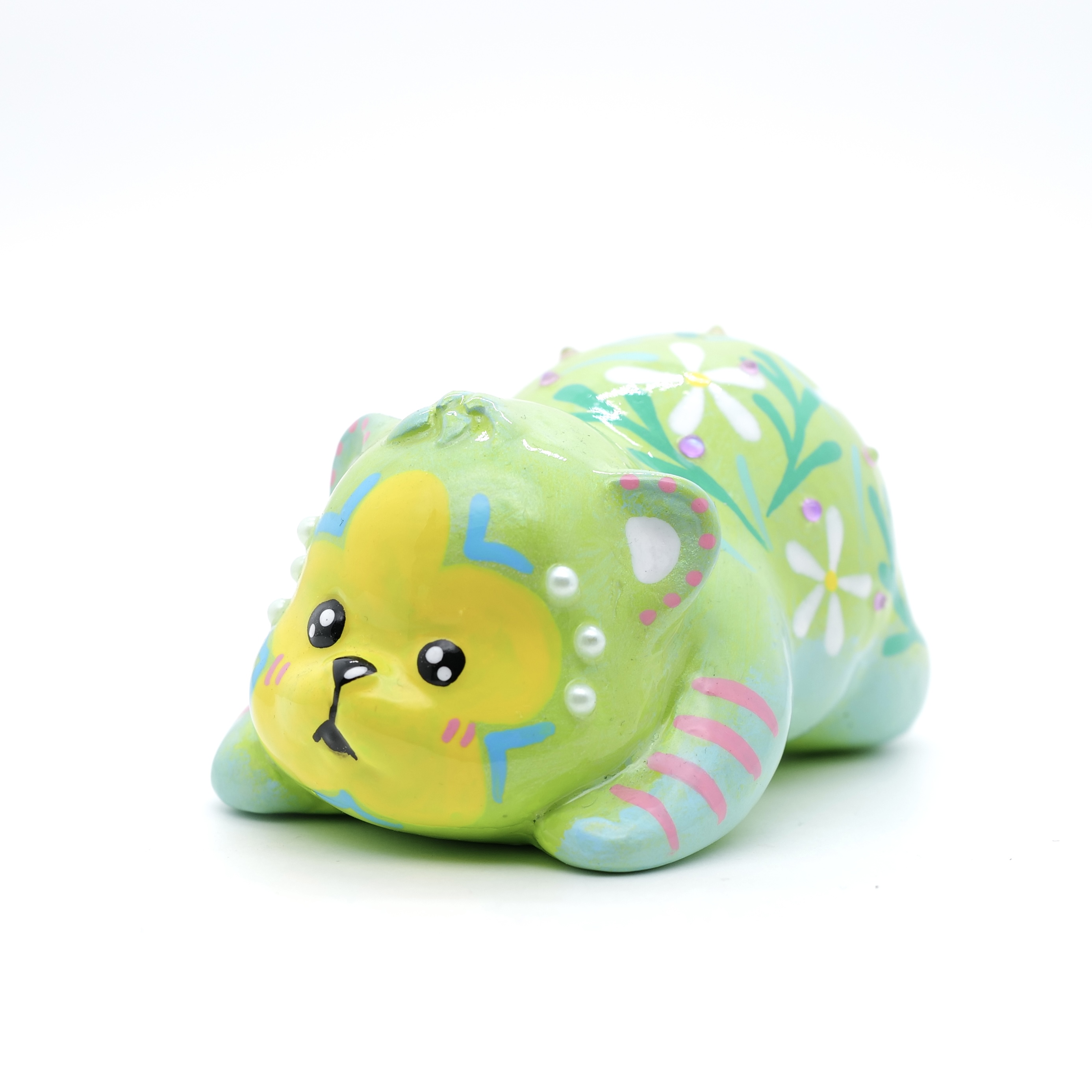 PA王甜心摆件《熊猫》艺术石膏作品，手工绘制，仅一件