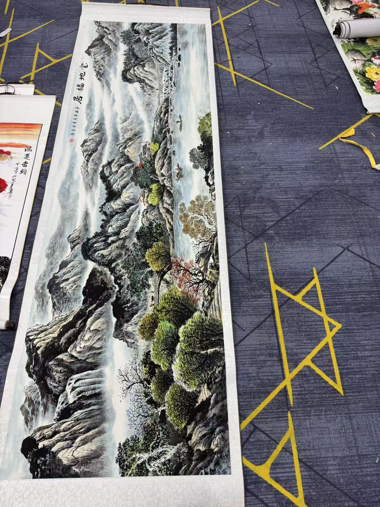 【精品复仿】《宝地福居》丈二艺术微喷复刻装裱玄关装饰画