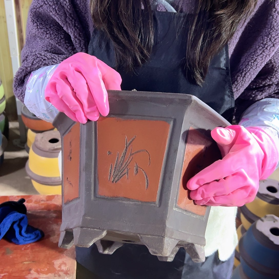 32红六方花盆花盆花盆