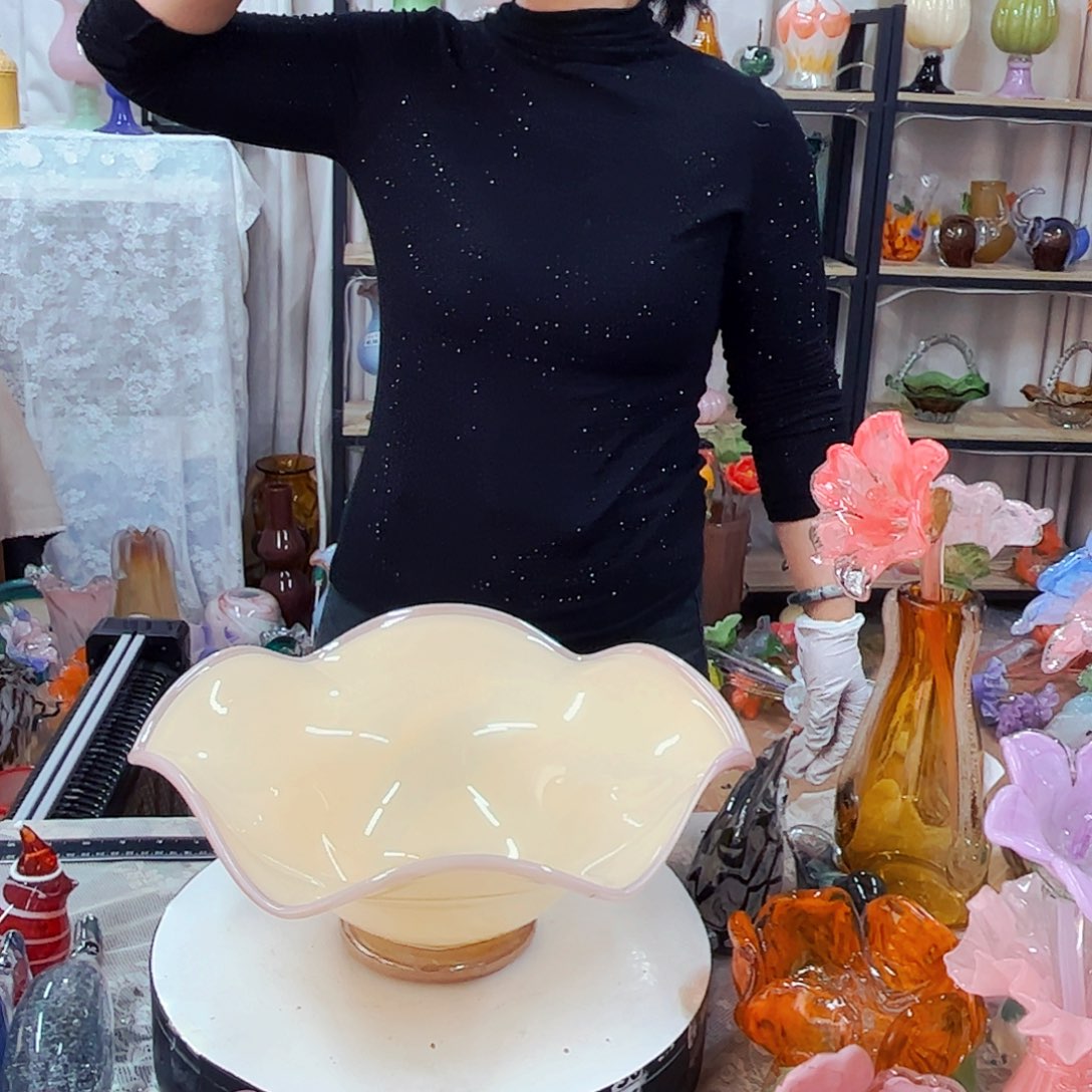 果盘福利家悦琉璃工艺品不完美