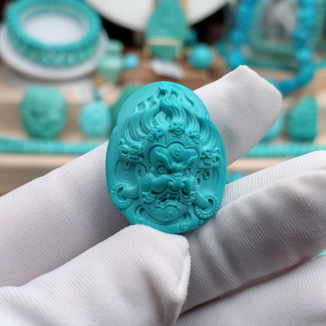 绿松石珠宝奇石未镶嵌6克