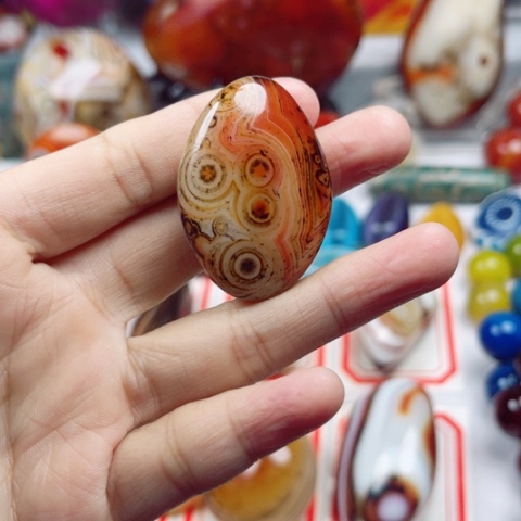 玛瑙/玉髓耳钉合金