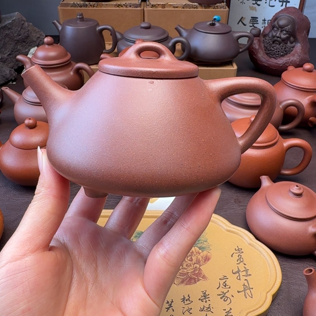 李***甲茶壶紫砂特练紫泥 子烨石飘230