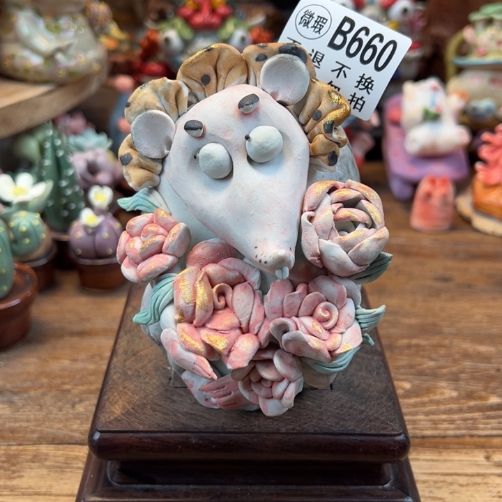 陶摆件小镇青花每日有新品微瑕