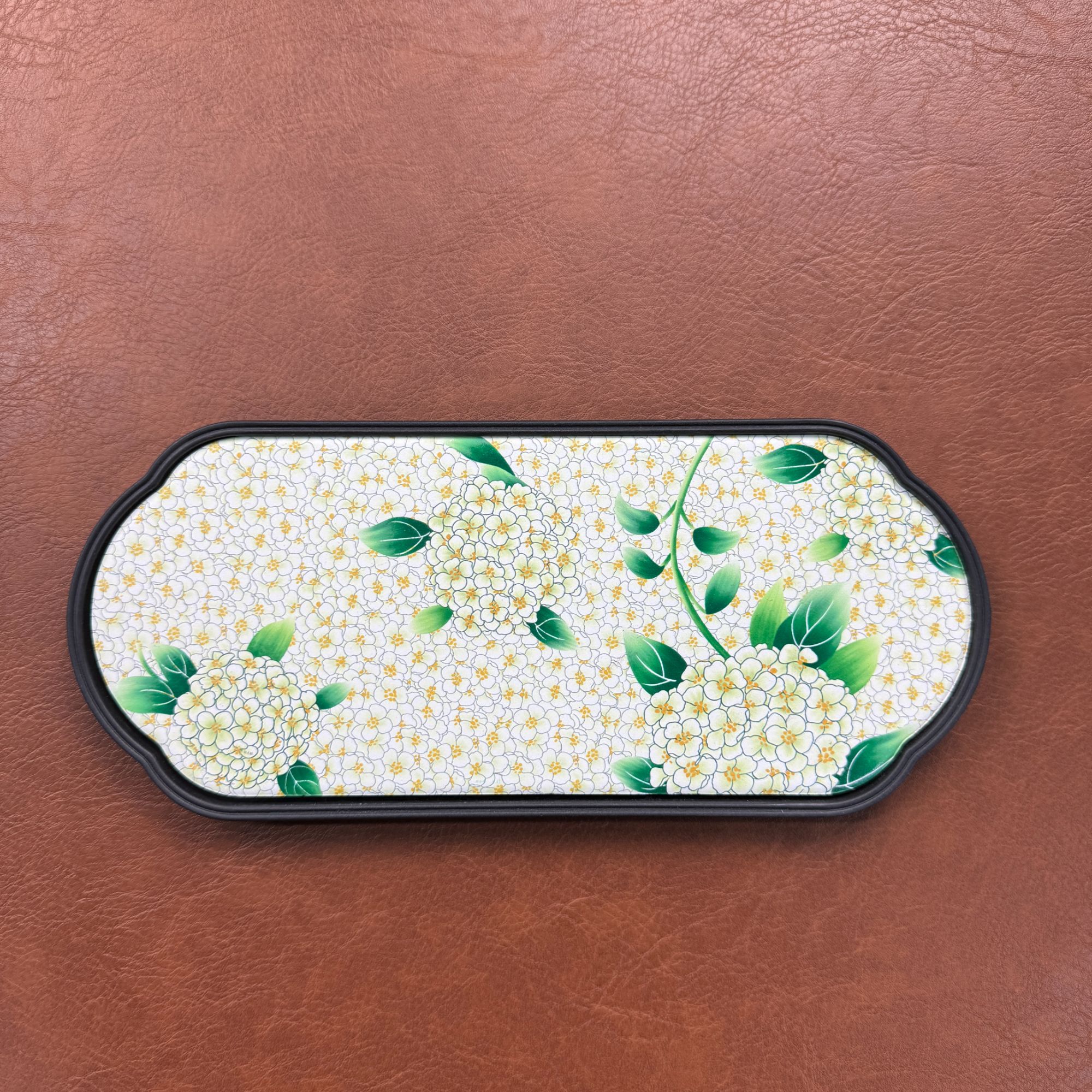 团花长茶盘茶器260 ZH277