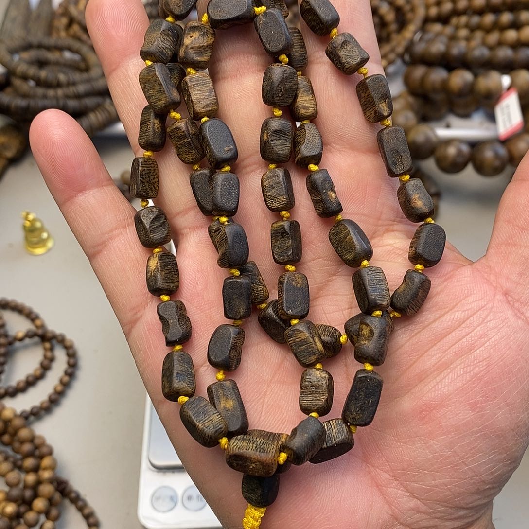 沉香手串沉水留疤多圈26克多样性发一