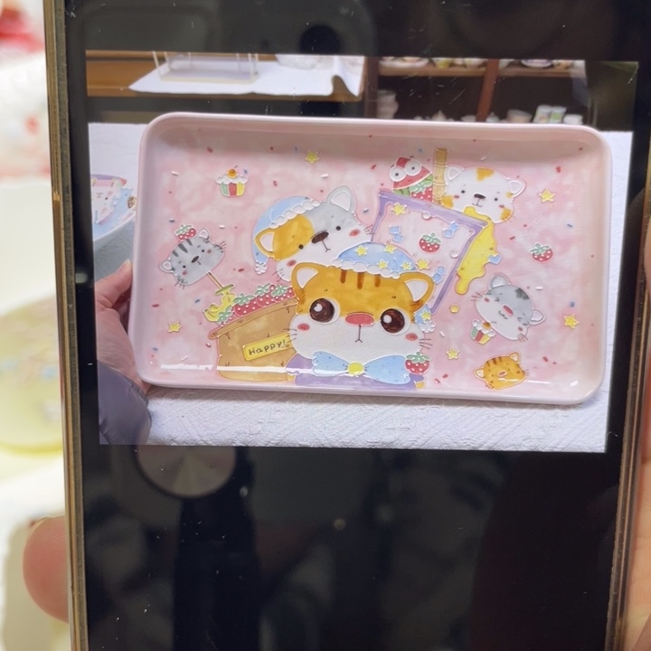 @***璐瓷片预定底色全红色大概2星期