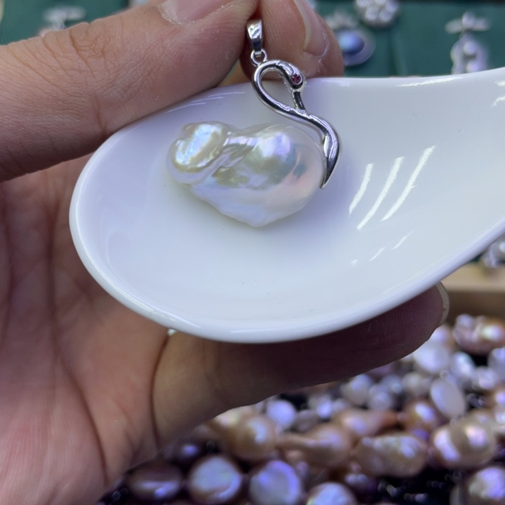 淡水珍珠吊坠(不含链)合金用****3