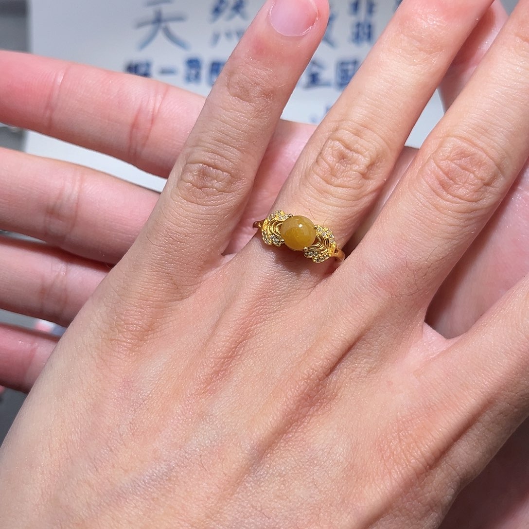 翡翠戒指银S925镶嵌778900