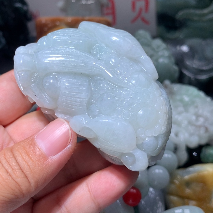 翡翠未镶嵌颈饰保真天然A货翡翠