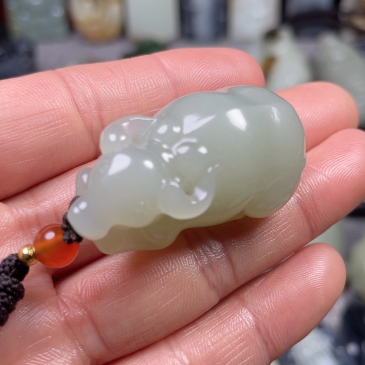 和田玉未镶嵌挂件