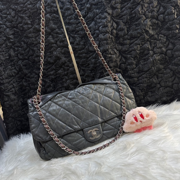 95新 Chanel/香奈儿 香奈儿胖丁翻盖链条斜挎包