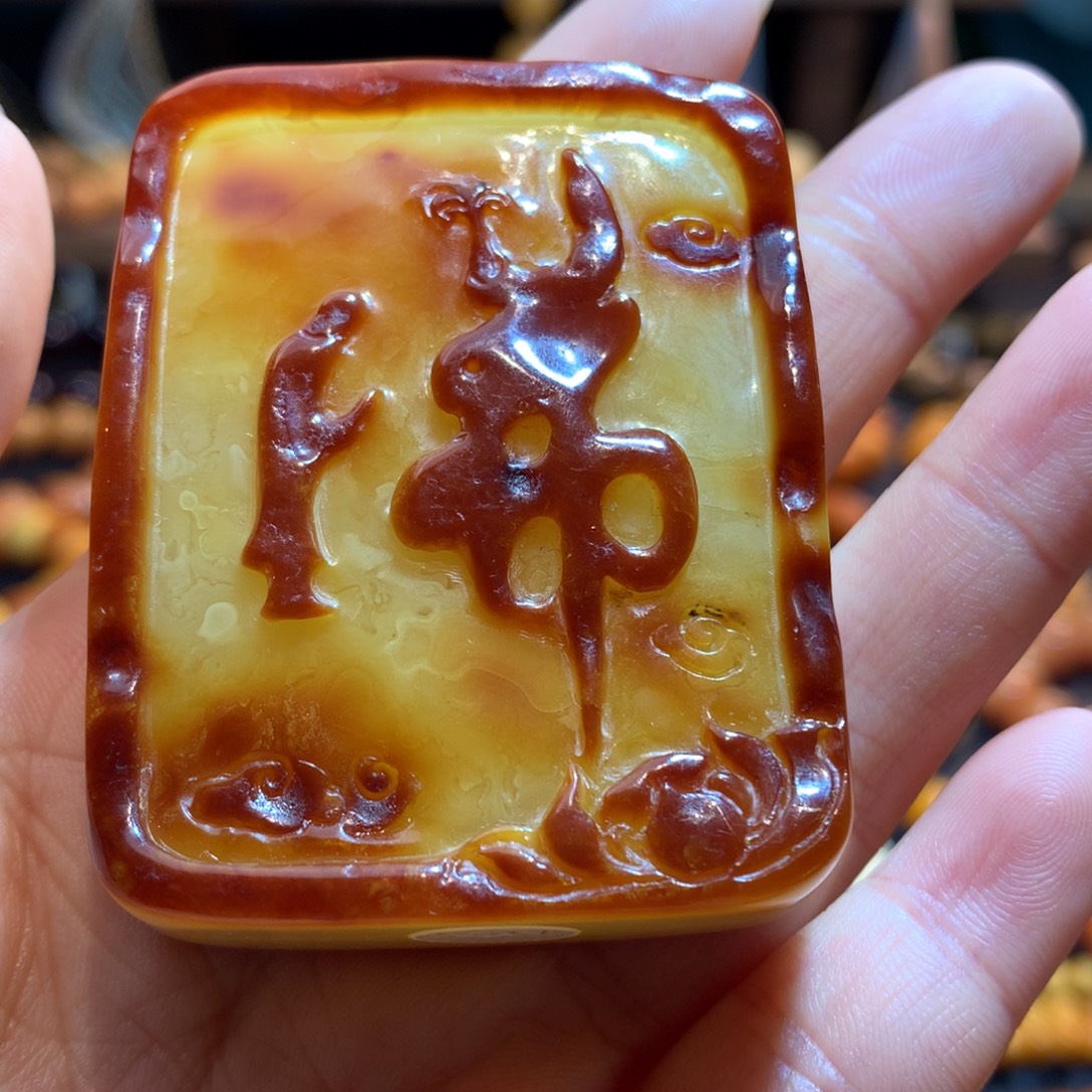 蜜蜡未镶嵌吊坠(不含链)