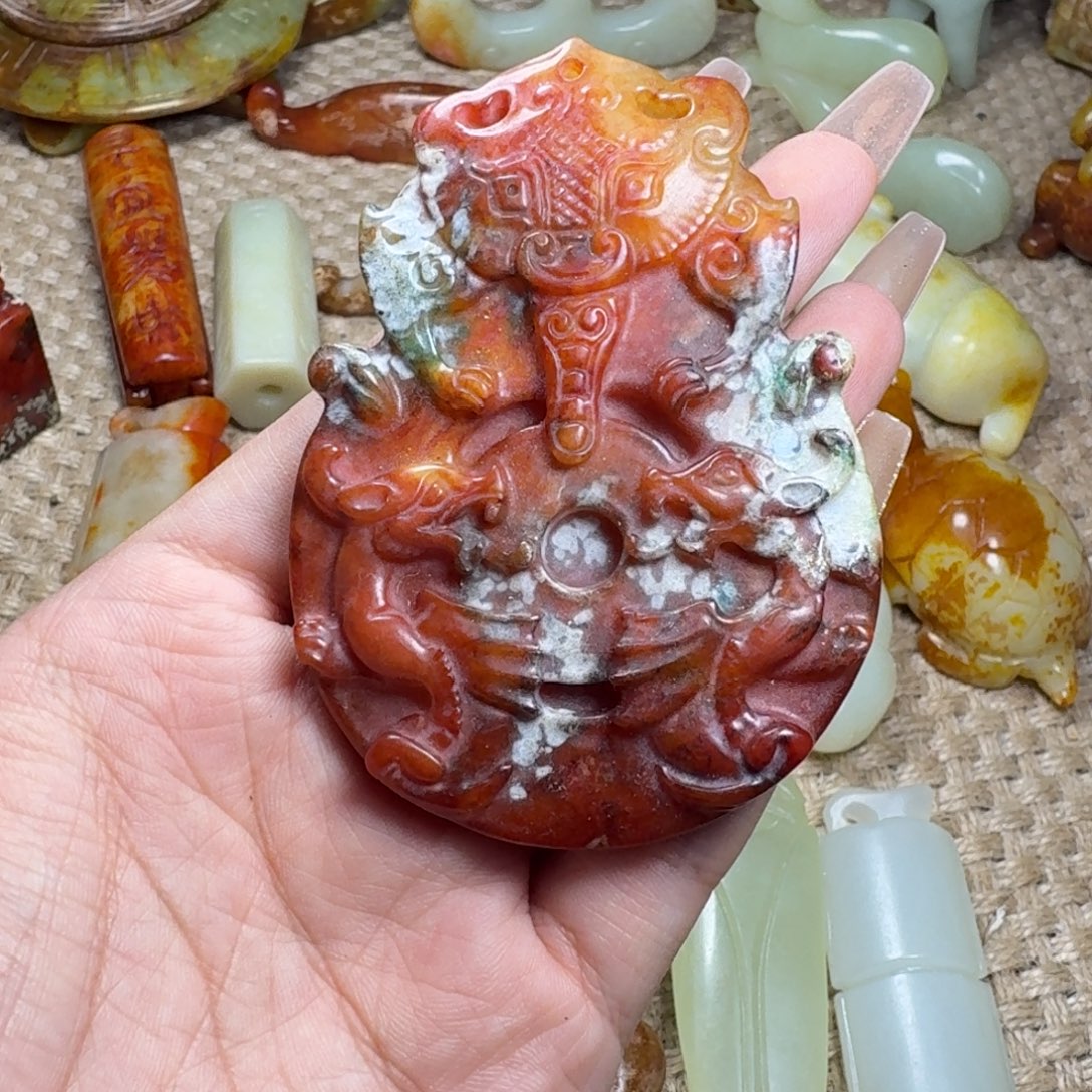 白玉菩提吊坠挂件