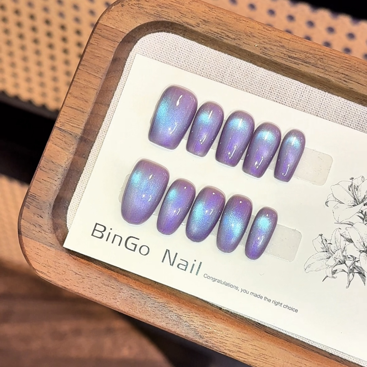 『霞极光』极光系列日常显白ins多色纯手工穿戴甲