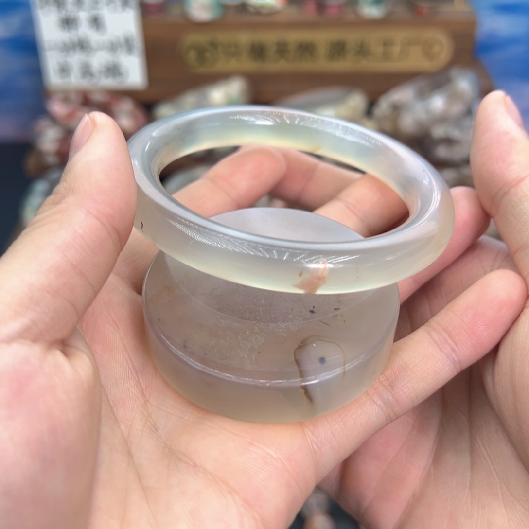 天然樱花手镯60圈口