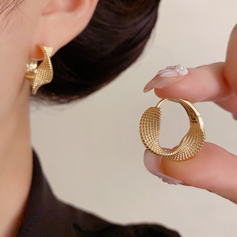 铜合金铜耳饰 铜合金21号 高端大气时尚简约百搭耳饰