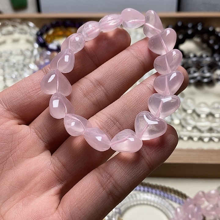 非金属卡12mm星光粉爱心 