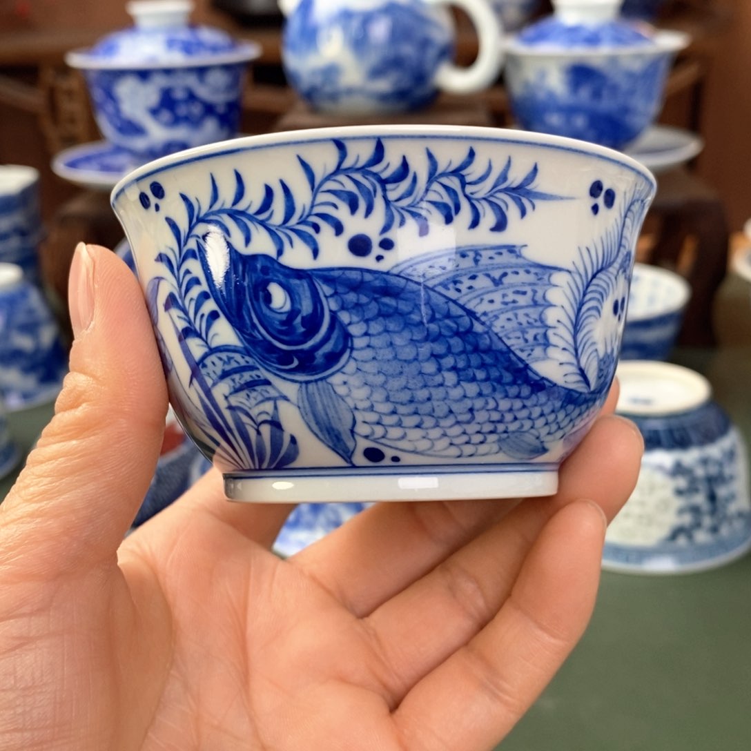 杯景德镇陶瓷手工手绘