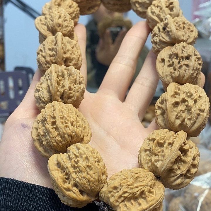 n***g文玩核桃把件32.5霞云岭手持