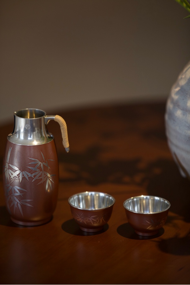 锡器组合 竹壶杯子套组