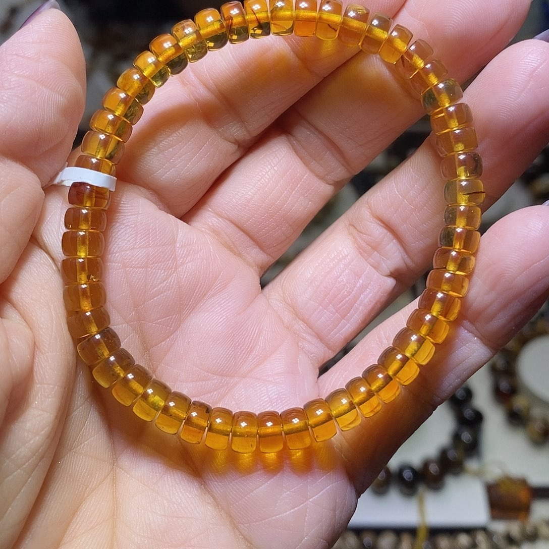 琥珀未镶嵌裸石金珀直切6