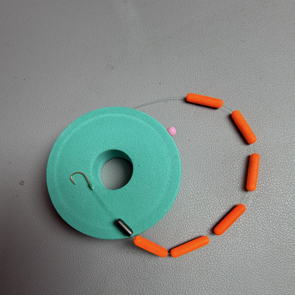 A3 橙色 睡钩线组 传统野钓鱼线 大漂醒目抗逆光 高灵敏