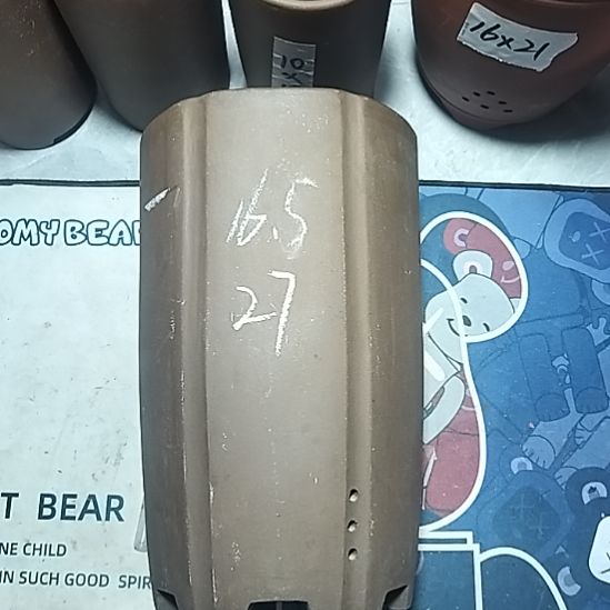 紫砂抽角六方一个