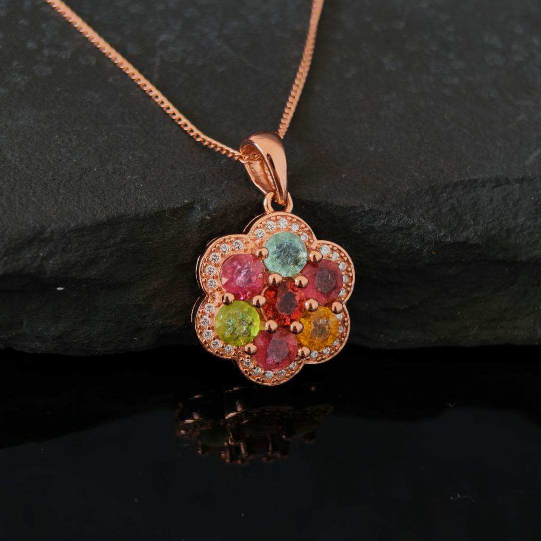 G44-【十月生辰石】天然碧玺吊坠（约50分共7颗）福利爆款