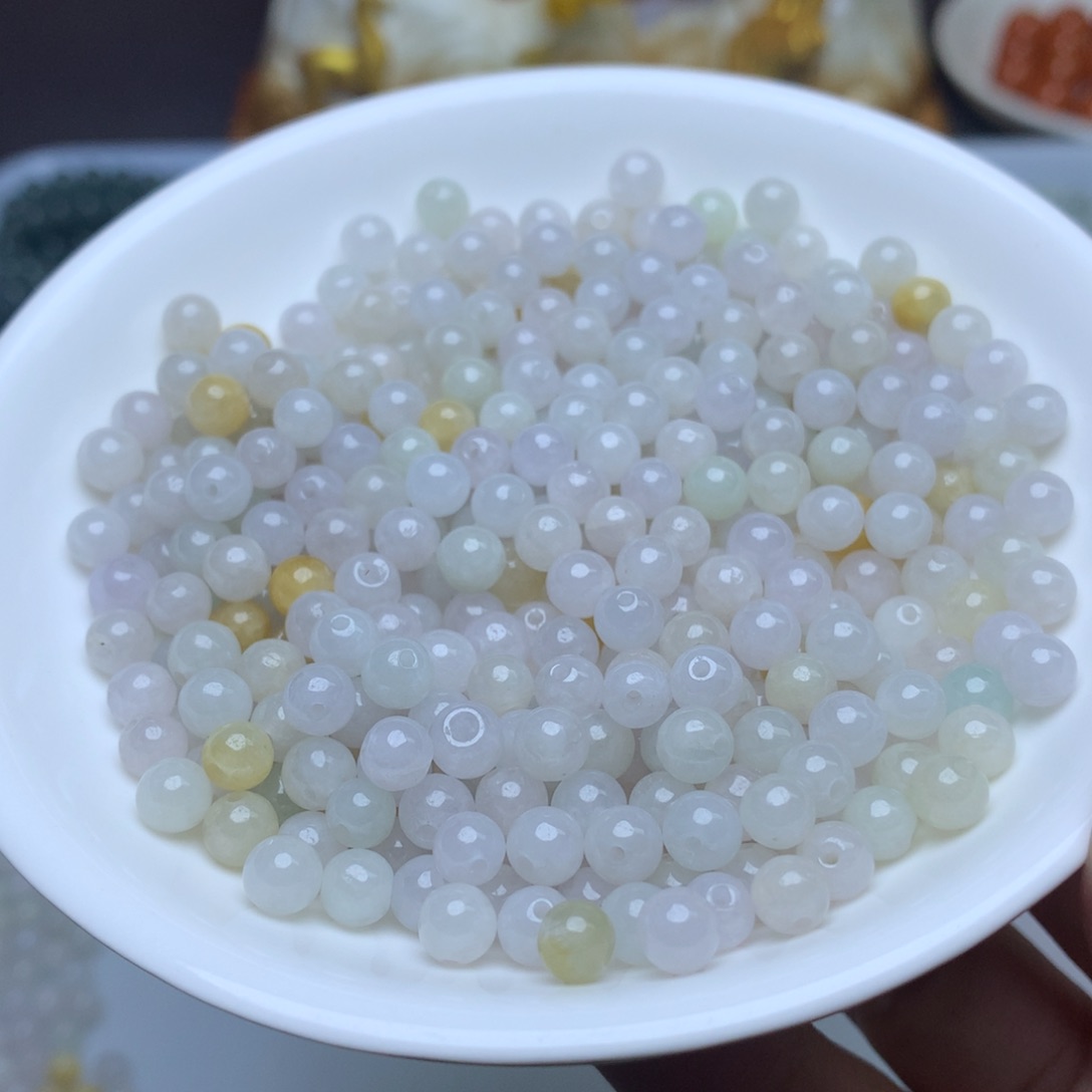 【闪购商品】翡翠手链未镶嵌卡5.4冰淡紫50个