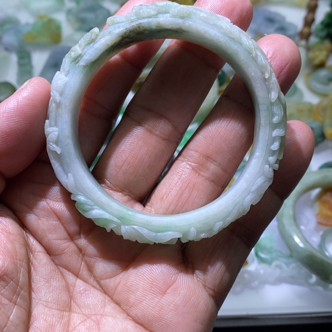 定制翡翠未镶嵌57圈口