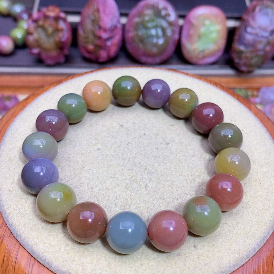 玛瑙手链未镶嵌盐源