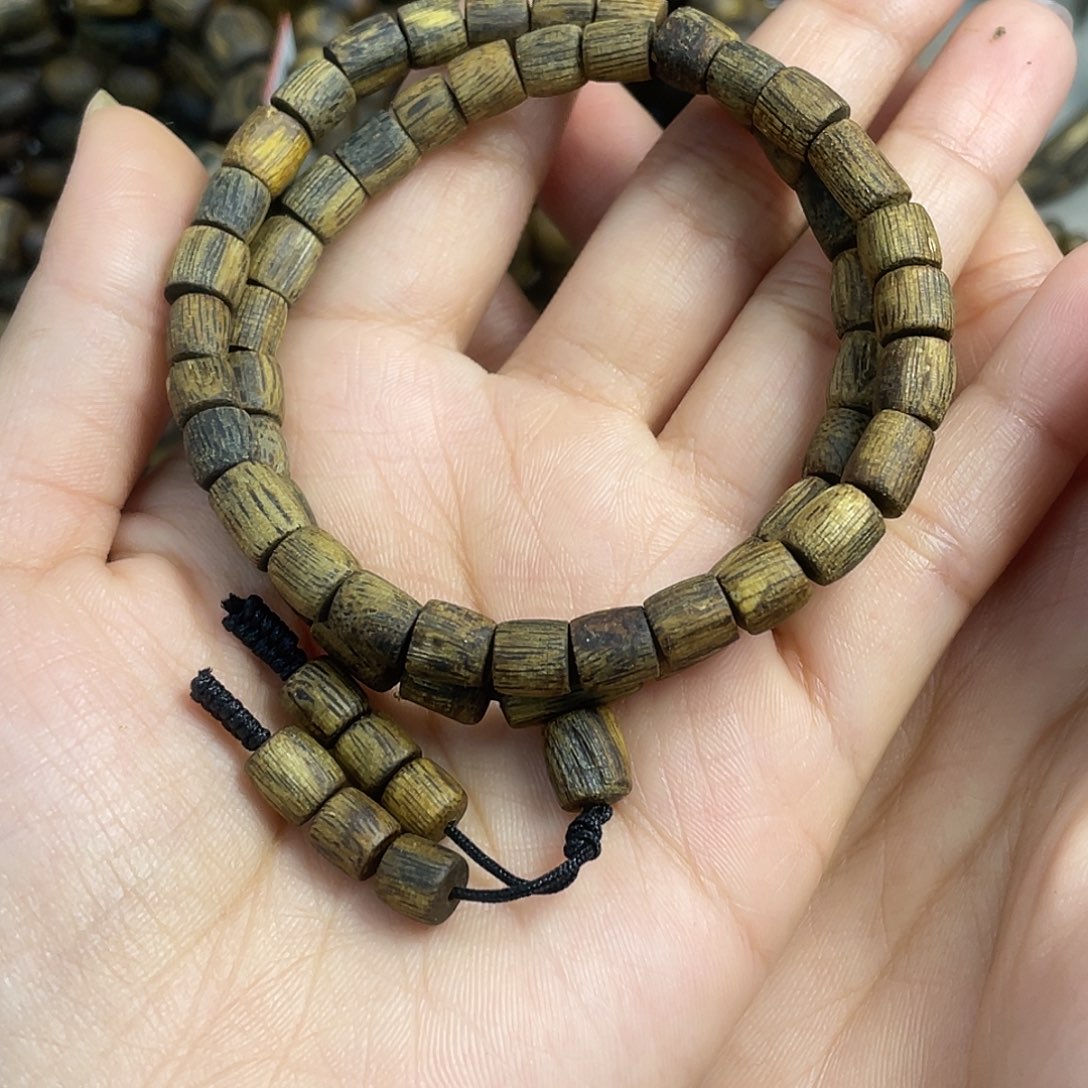 手串沉香木99沉树心油双圈0.6