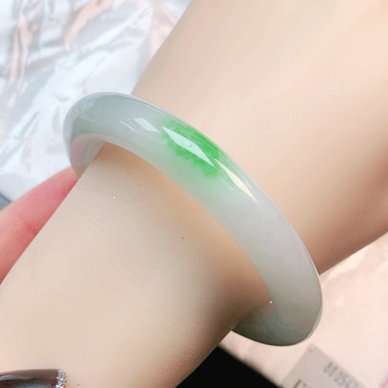 未镶嵌手镯翡翠圆条0542