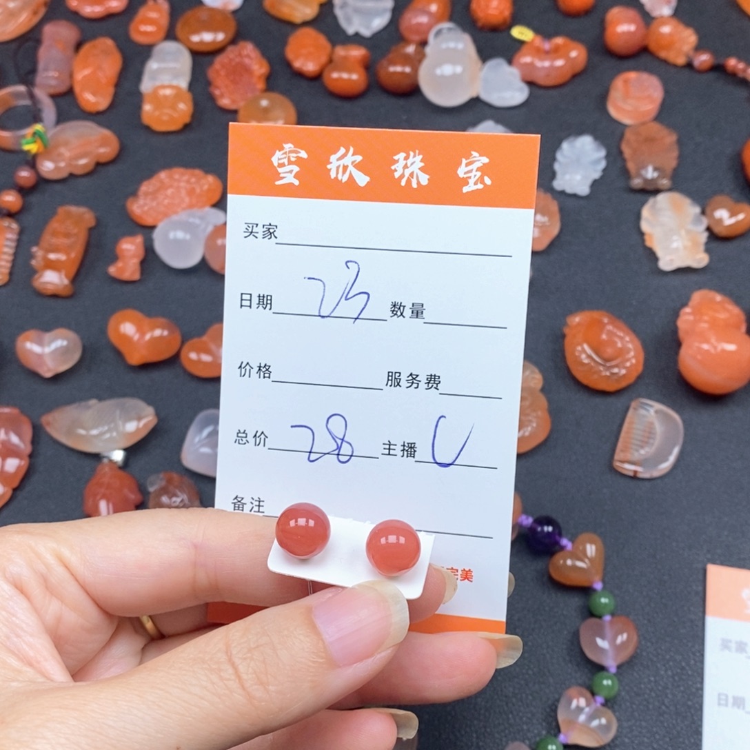 南红玛瑙未镶嵌颈饰南红