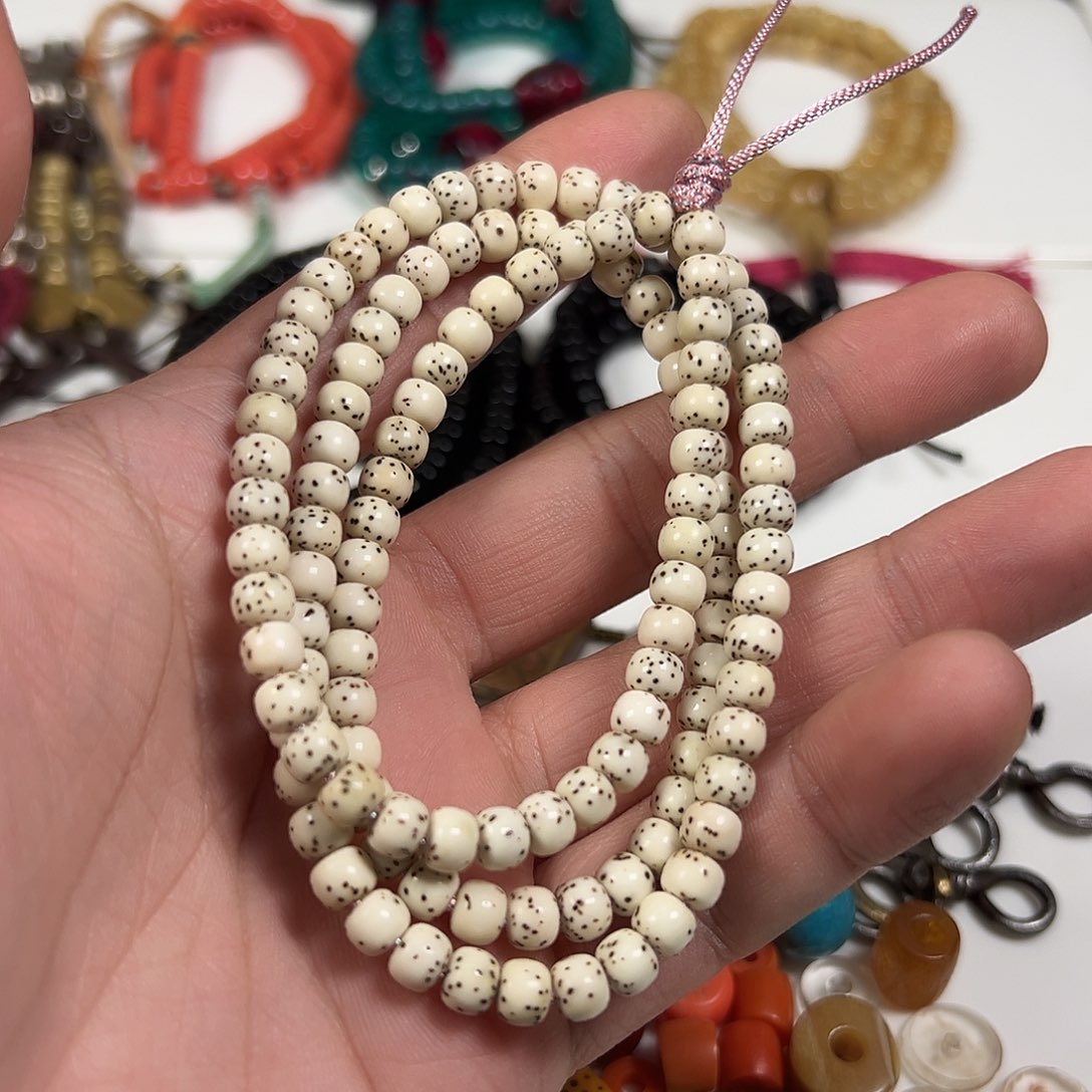 星月菩提吊坠原生态顺白56数星星