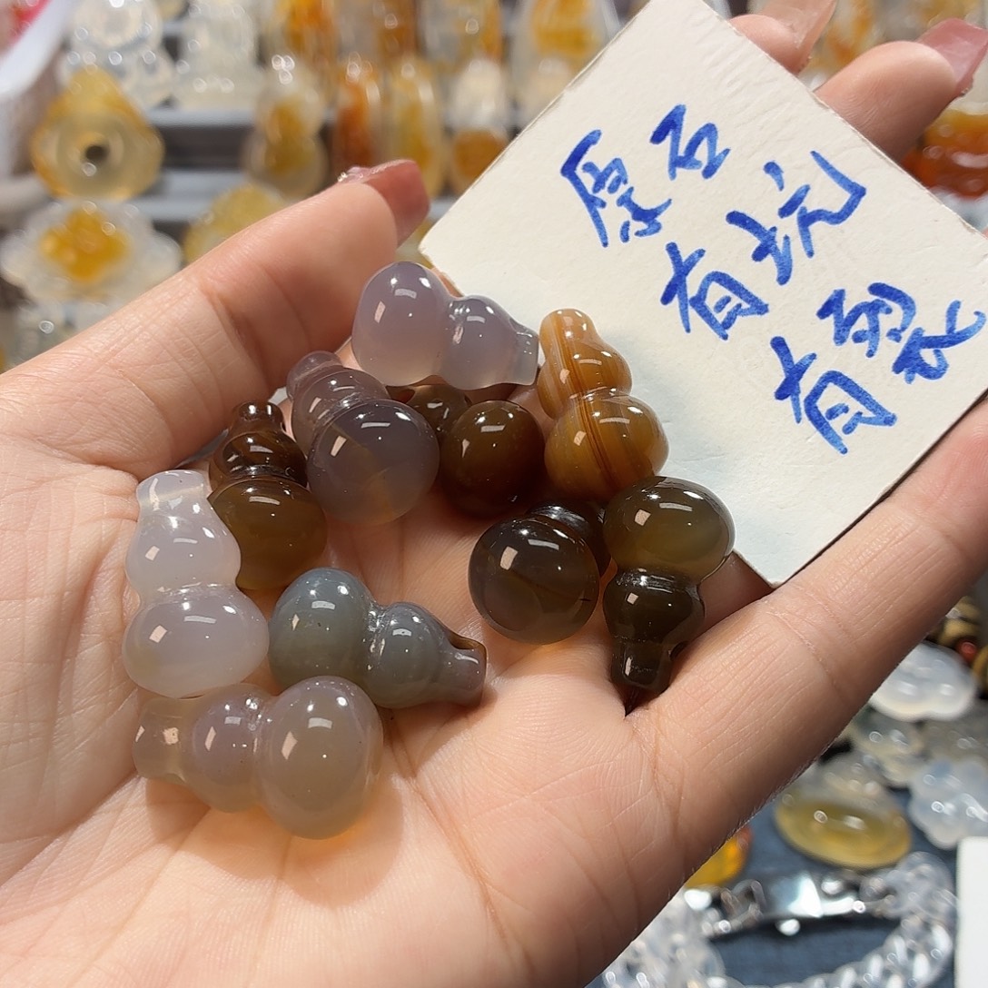 玛瑙/玉髓未镶嵌吊坠(不含链)