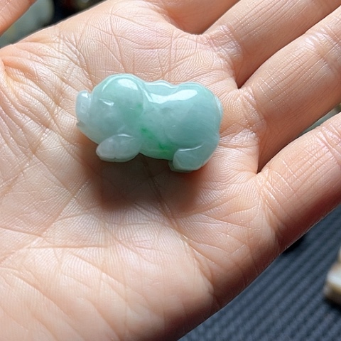 白玉菩提吊坠摆件