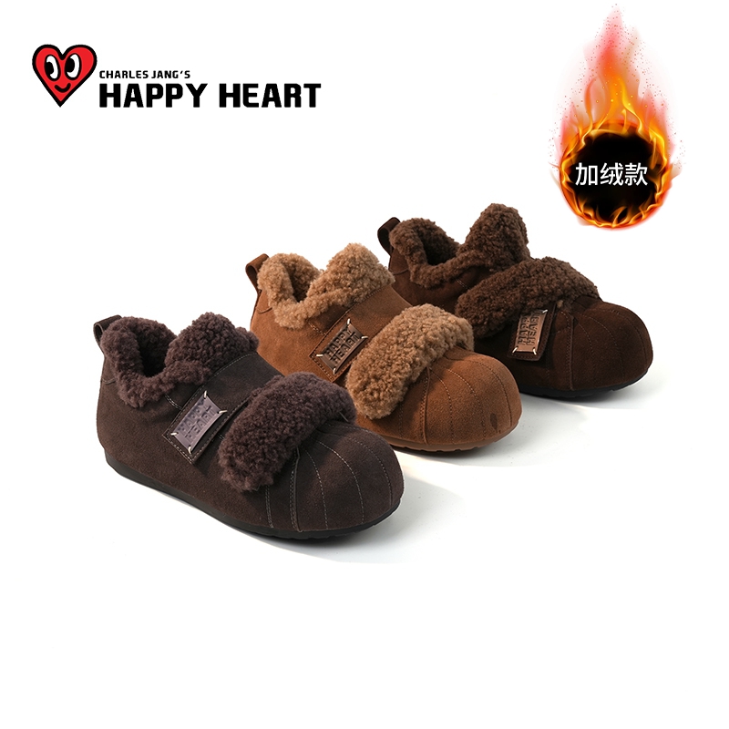 【古早兔茸】雪地靴短靴羊羔毛增高系带百搭秋冬时尚女鞋