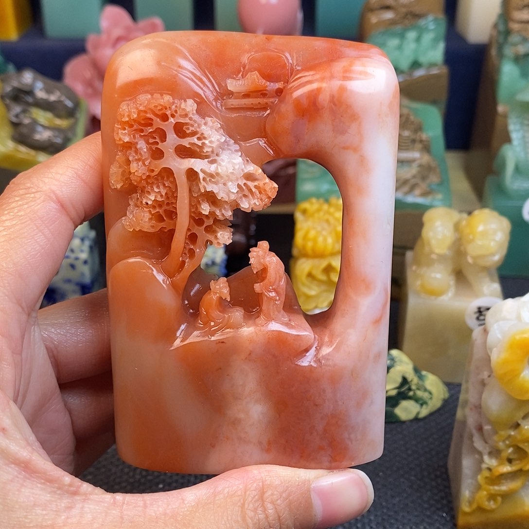 老挝石篆刻作品欣赏