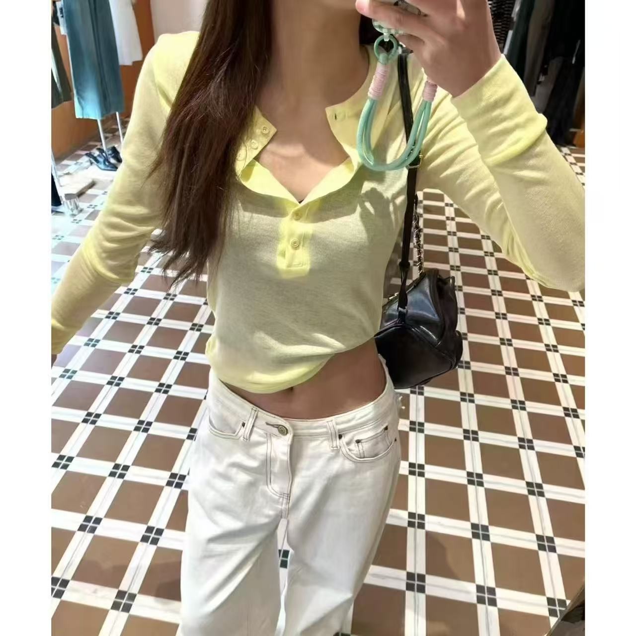 【Z】821/533287-1/136设计感休闲打底衫修身薄款长袖上衣