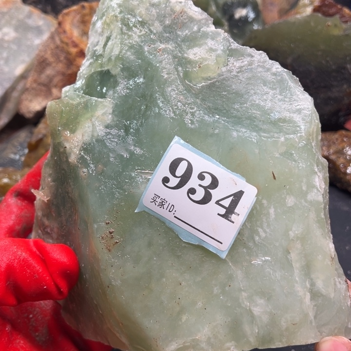 透闪石-蛇纹石玉珠宝奇石未镶嵌黄****9